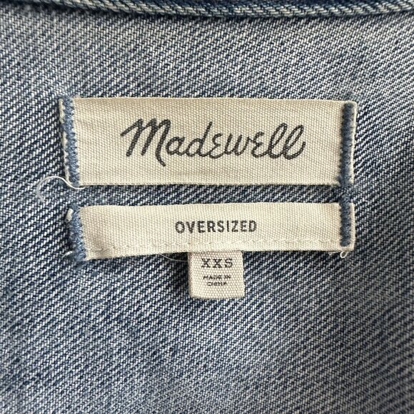 Madewell The Oversized Jean Jacket Medium Wash - Picture 6 of 10